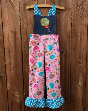 1 Piece Lollipop Candy Land Overalls Outfit