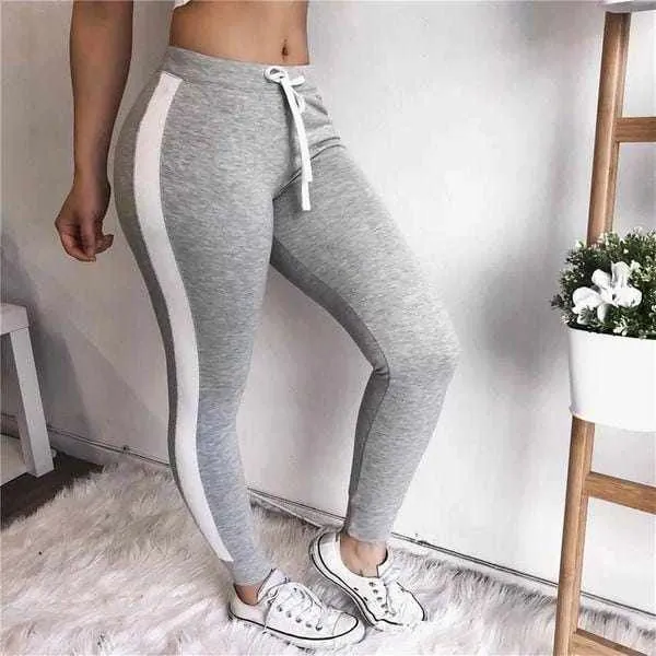 3 piece Women's Gym Striped Sweat Pants