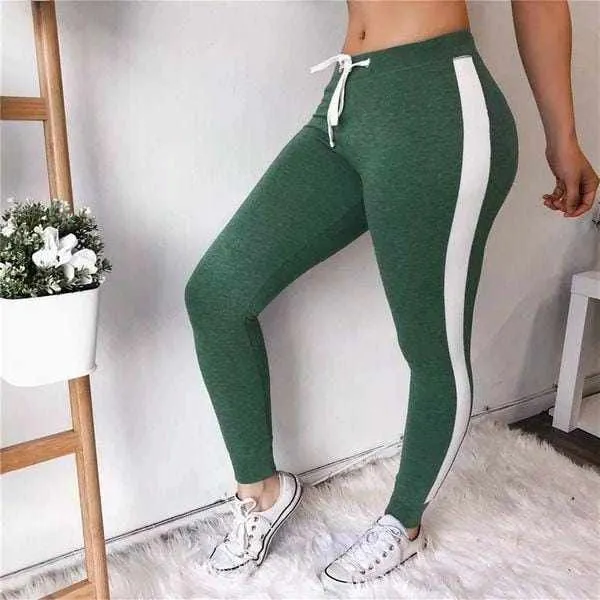 3 piece Women's Gym Striped Sweat Pants