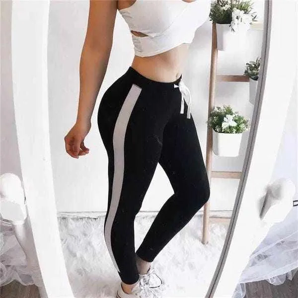3 piece Women's Gym Striped Sweat Pants