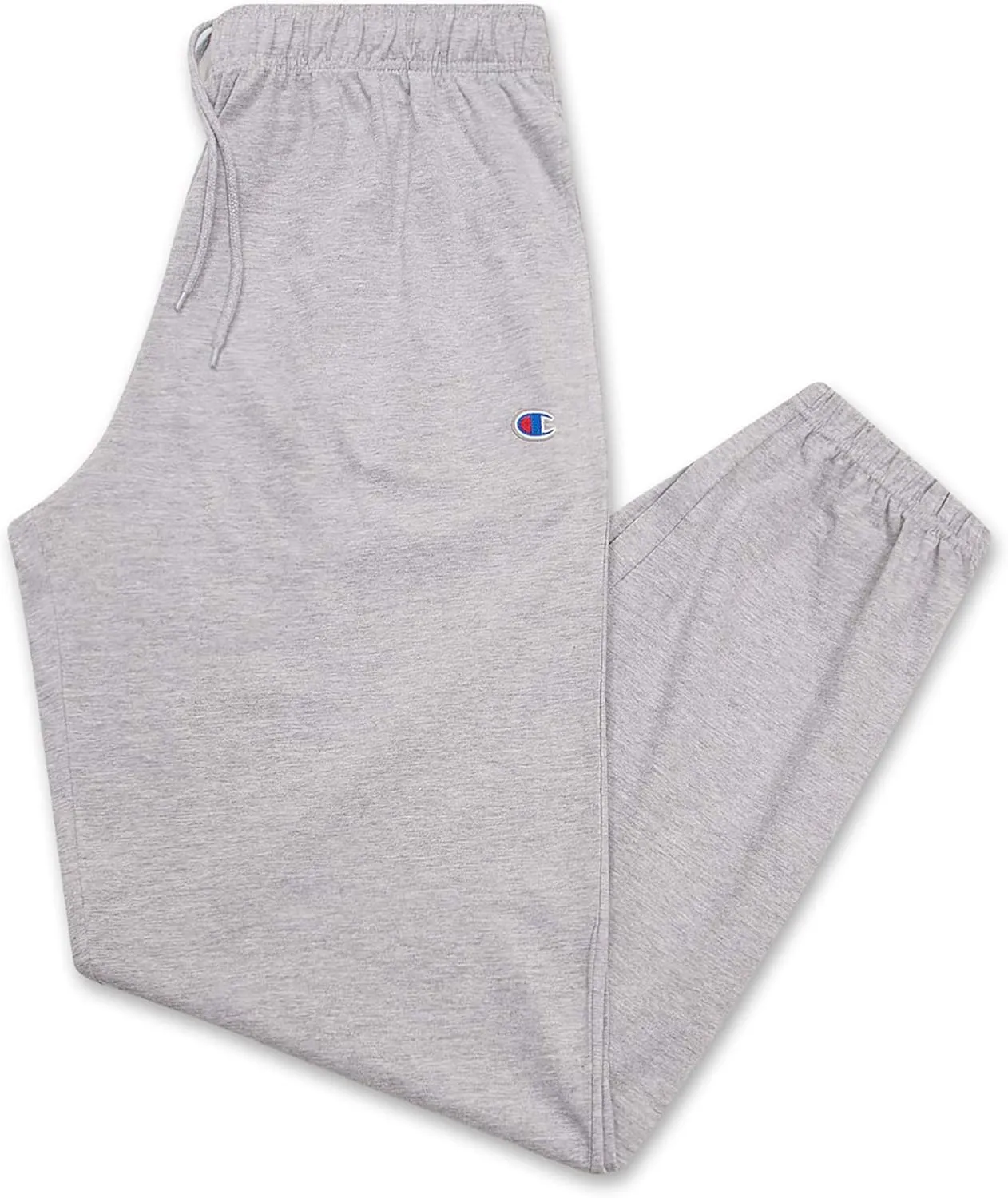 Champion Big and Tall Lightweight Sweatpants for Men - Jersey Cotton Jogger Pants Heather Grey