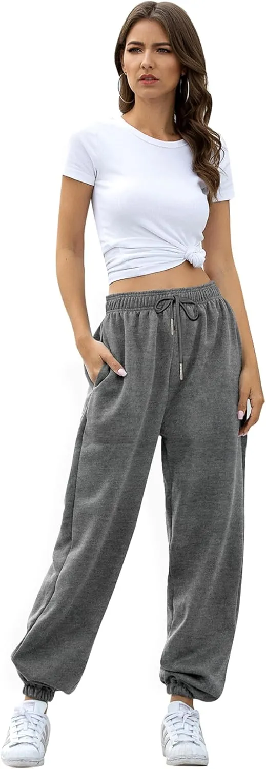 Cinch Bottom Sweatpants for Women with Pockets