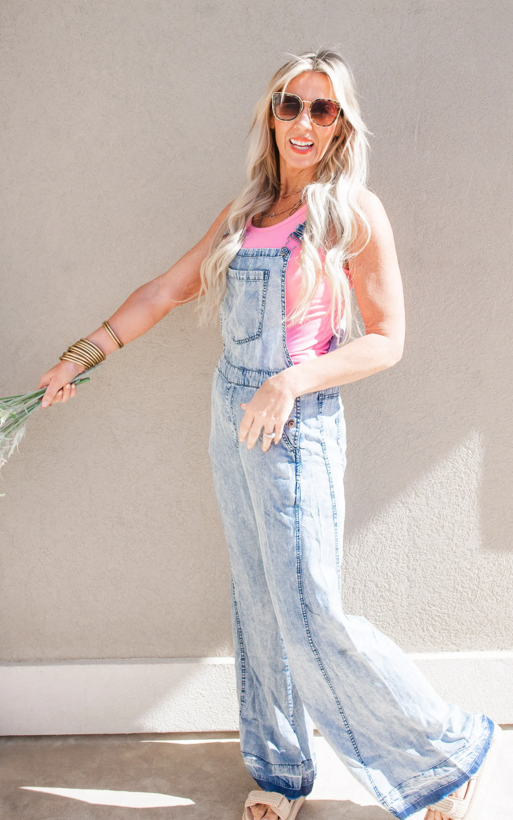 Denim Mineral Washed Overalls