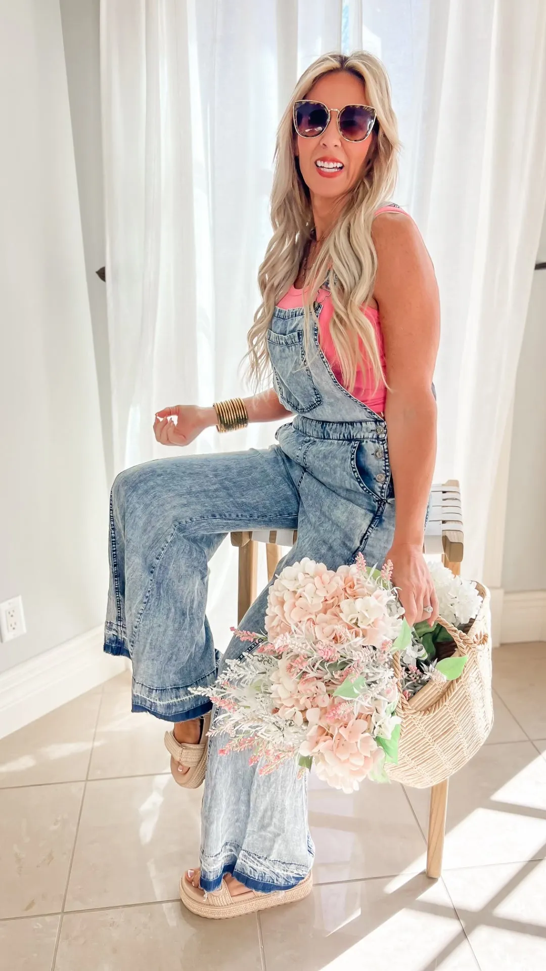 Denim Mineral Washed Overalls
