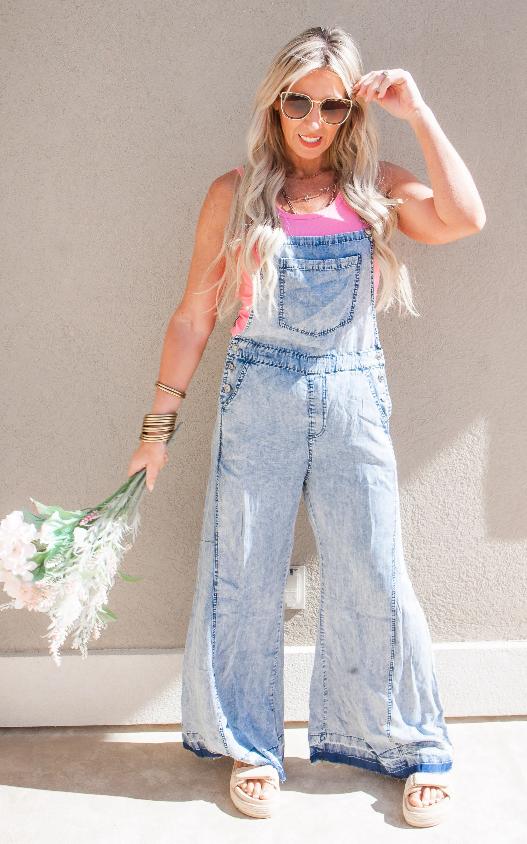 Denim Mineral Washed Overalls