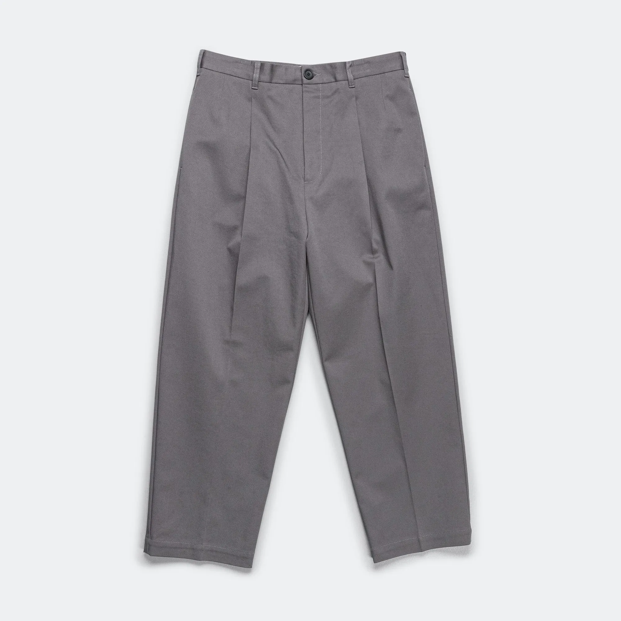 Gabardine Classic Trousers - Grey