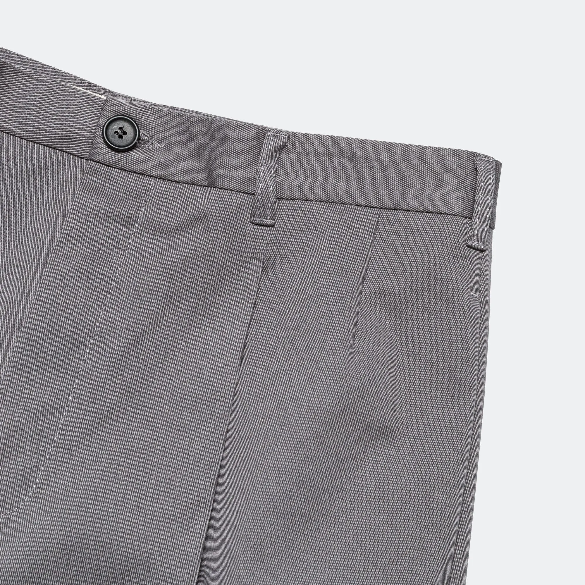 Gabardine Classic Trousers - Grey