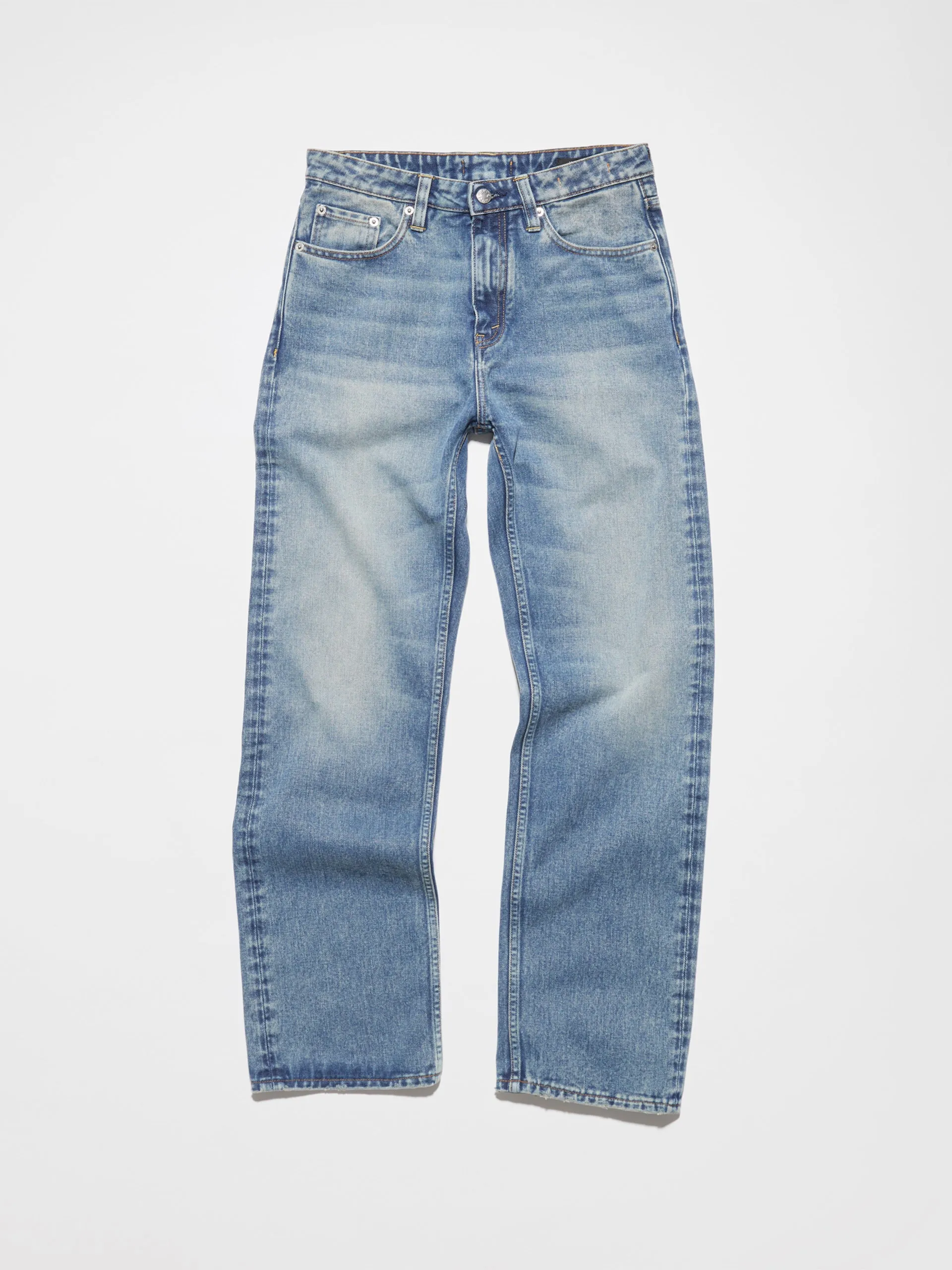 HOPE Easy Jeans Mid Blue Dirty