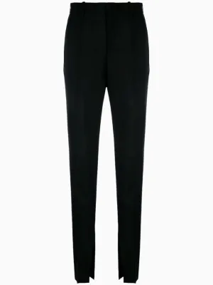 Horsebit wool tailored trousers
