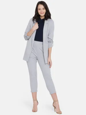 IS.U Grey Oversized Long Jacket