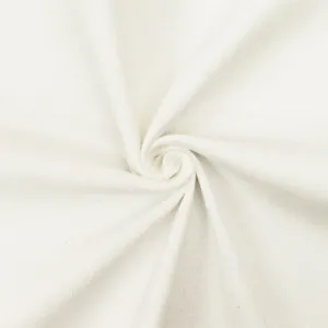 Ivory Solid Stretch Cotton Spandex Featherwale Corduroy Woven Fabric