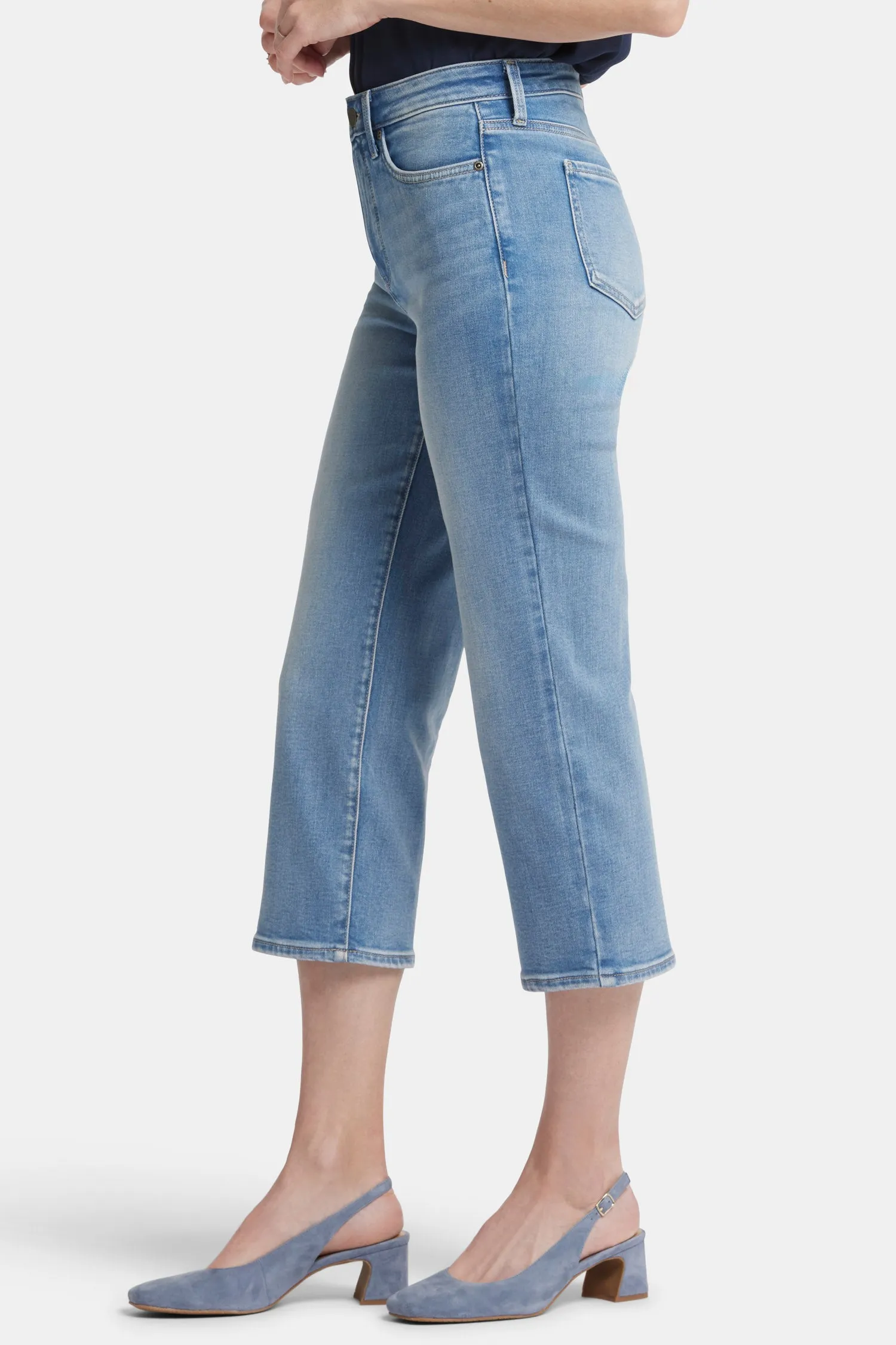 Joni Relaxed Capri Jeans - Blue Valley