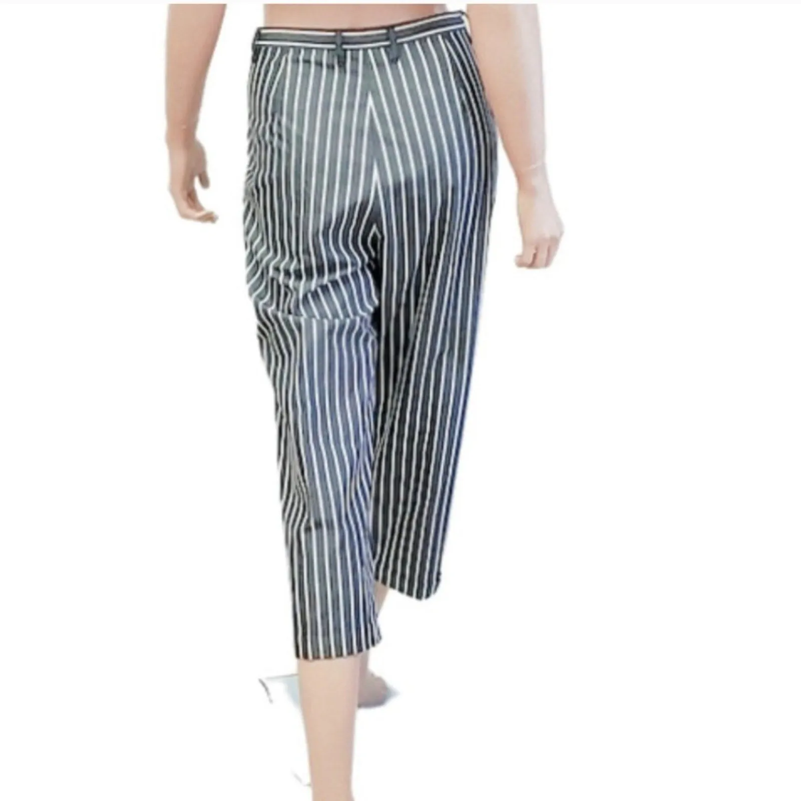 Lauren Ralph Lauren Striped Cropped Pants / 10