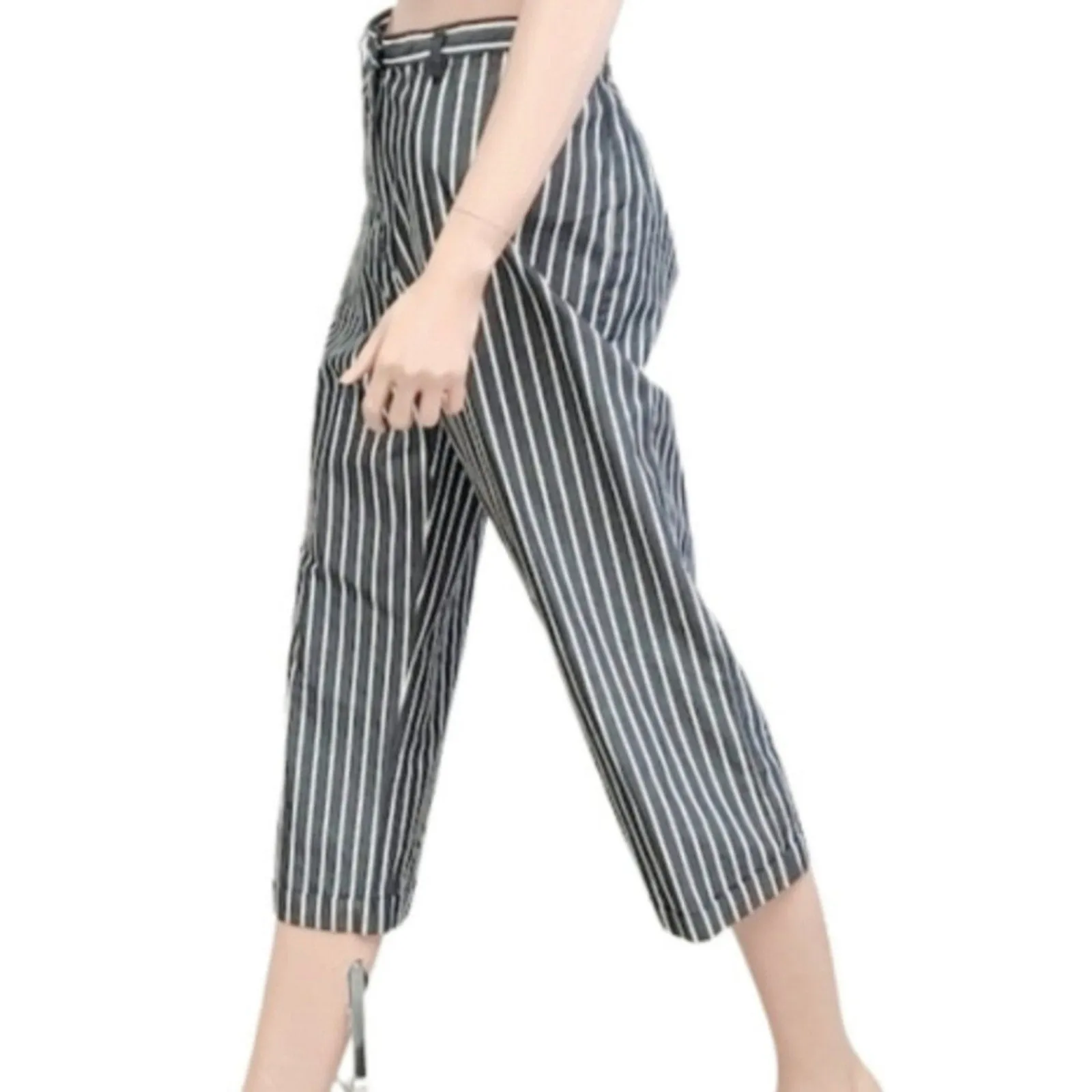 Lauren Ralph Lauren Striped Cropped Pants / 10