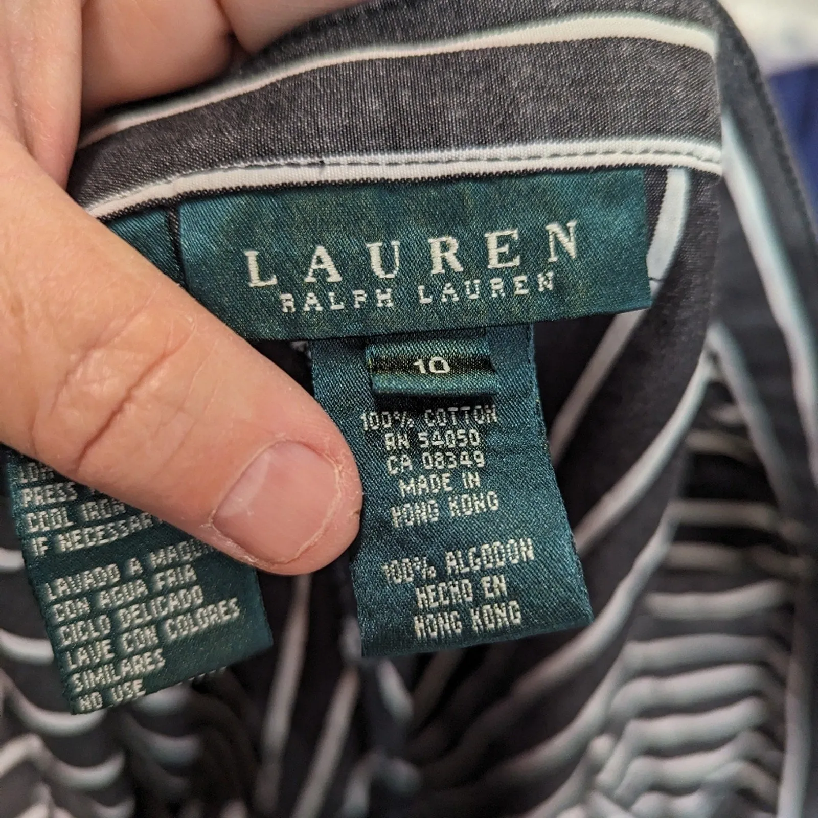 Lauren Ralph Lauren Striped Cropped Pants / 10