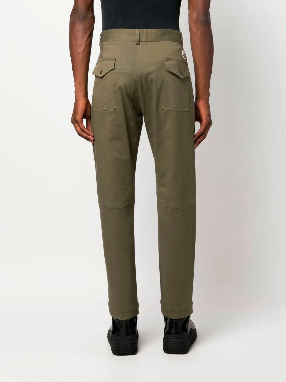 Logo-patch cargo trousers