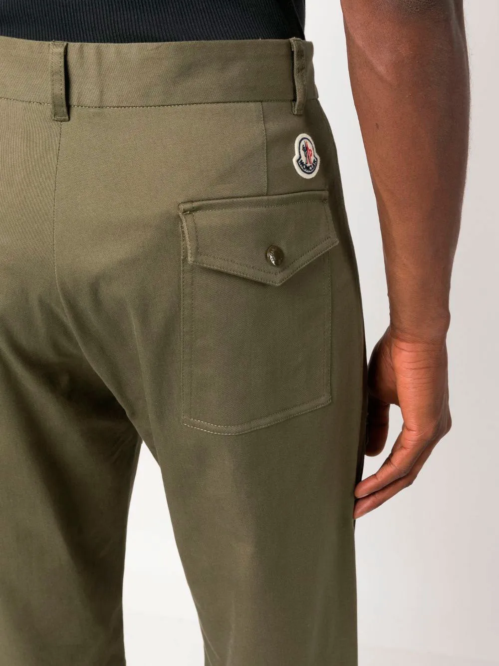 Logo-patch cargo trousers