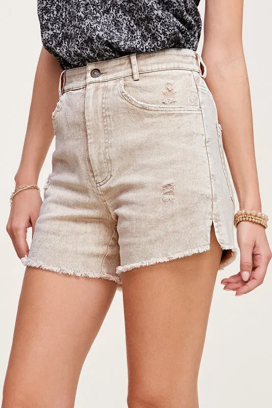 Lola Shorts in Pink/White/Tan