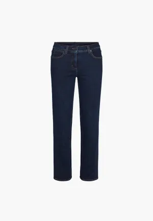 Marple Straight - Medium Length - Dark Blue Denim