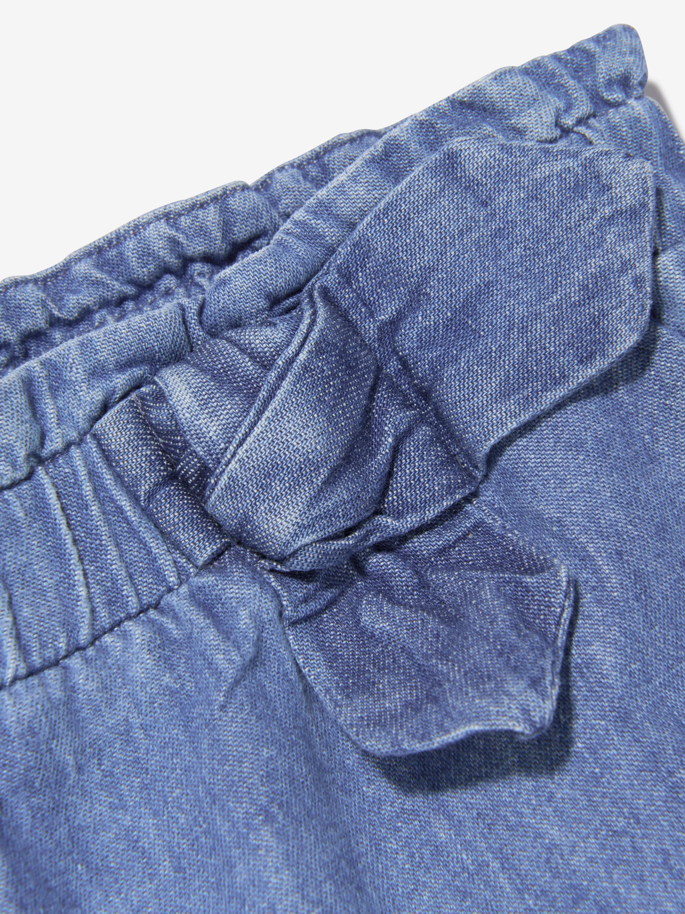 Moschino Baby Girls Denim Shorts in Blue