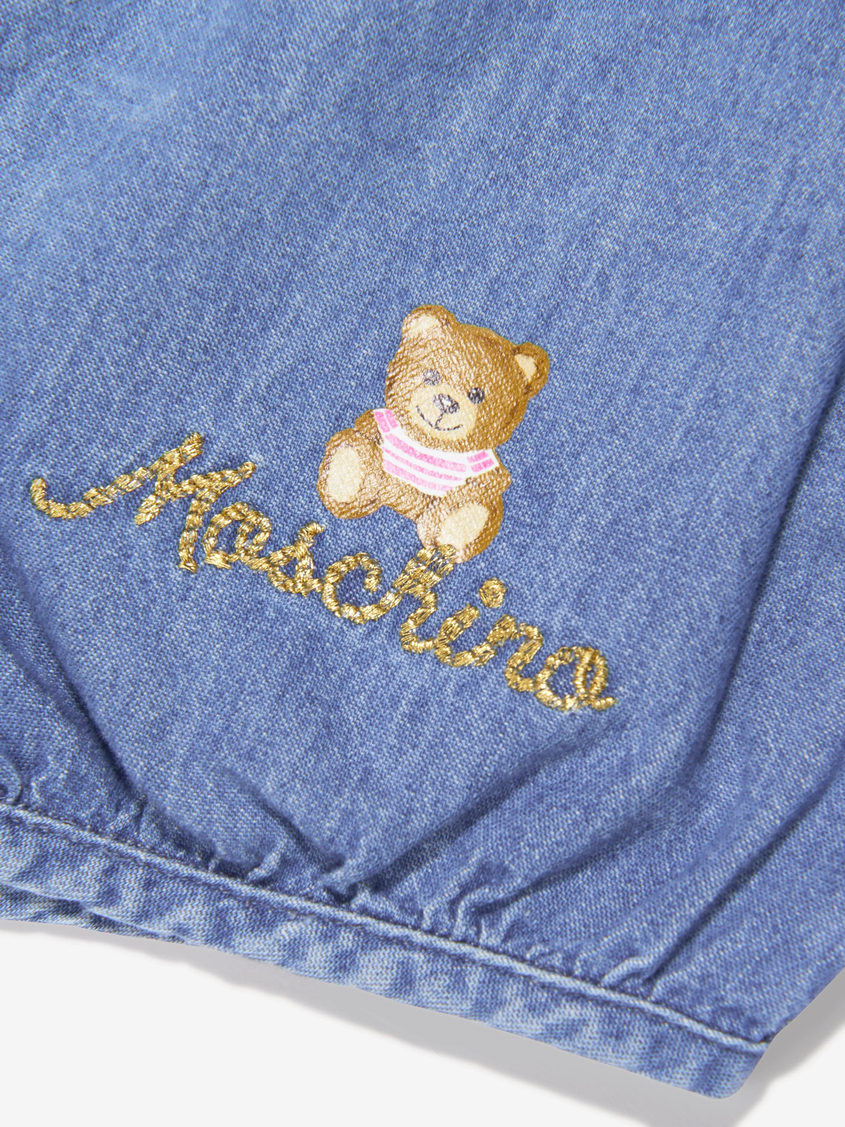 Moschino Baby Girls Denim Shorts in Blue