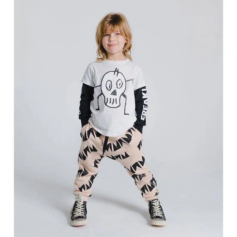 NUNUNU French Terry Nununu Baggy Pants Nude