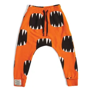 NUNUNU French Terry Roar Baggy Pants Orange