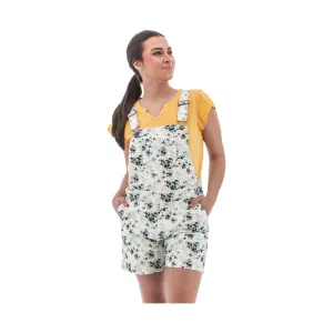 Old Ranch Women's Mabel Overall Short - White Print - ONLINE STORE CREDIT/EXCHANGE ONLY