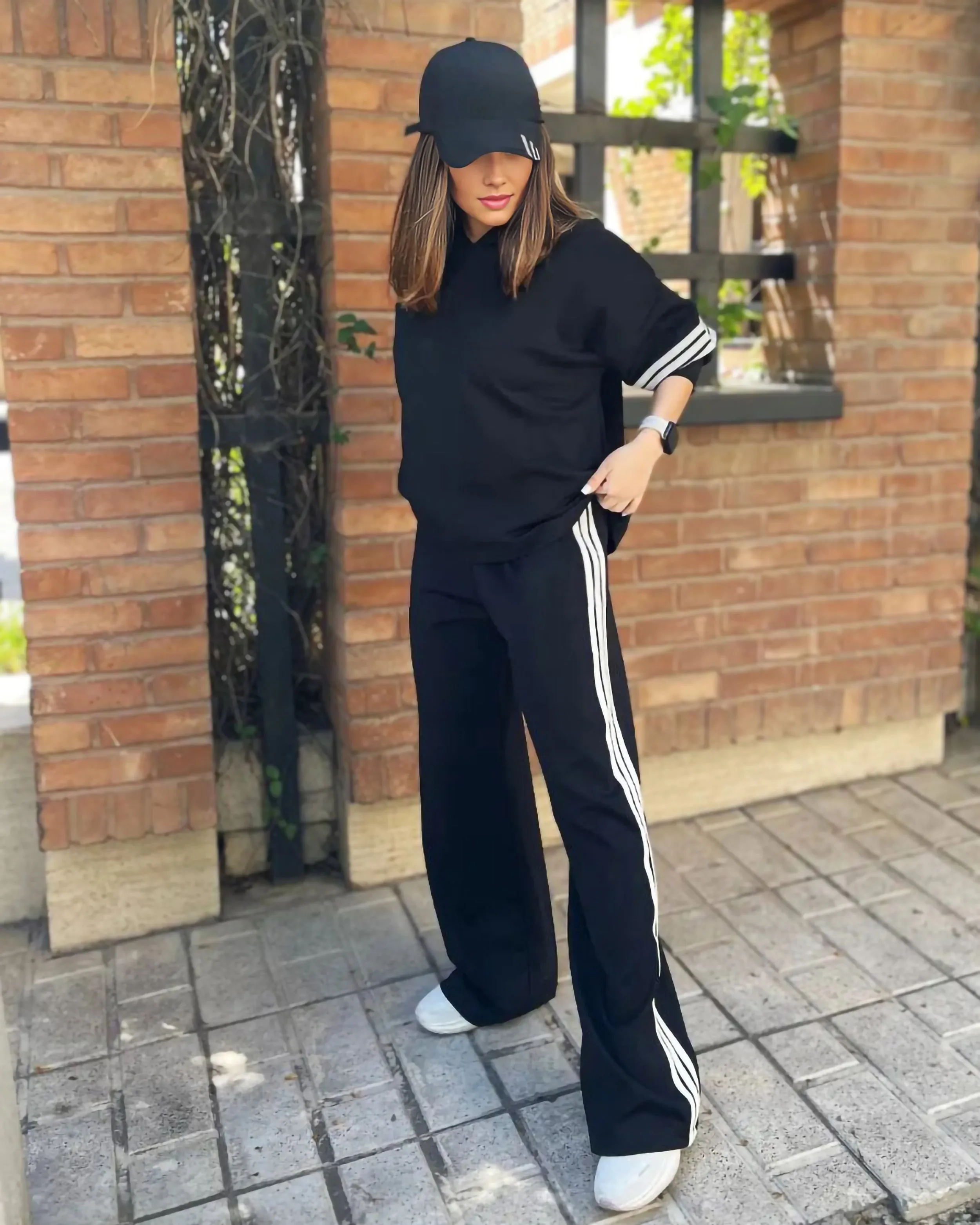 Oversized Striped Tracksuit