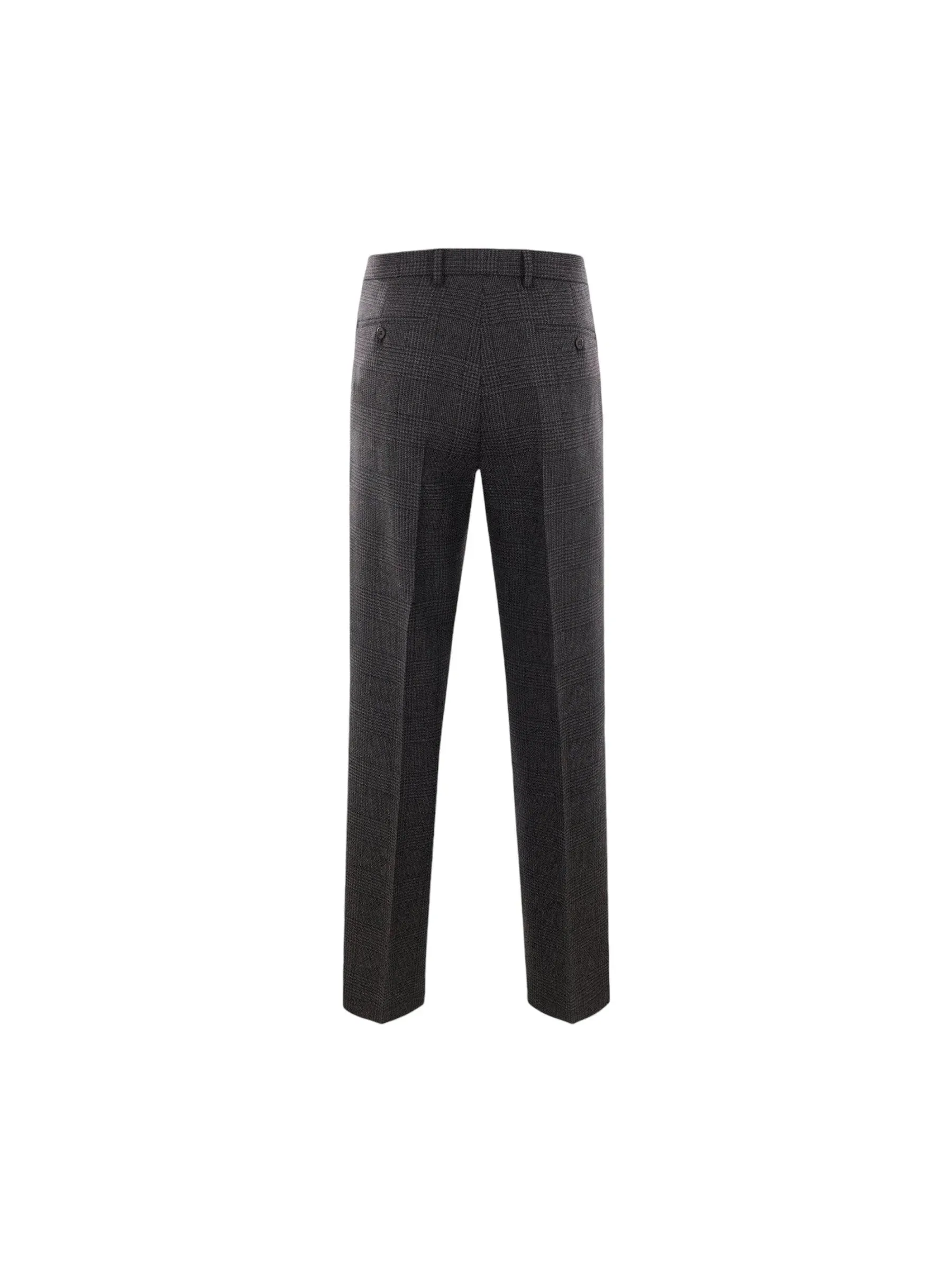 Prince of Wales Wool Trousers
