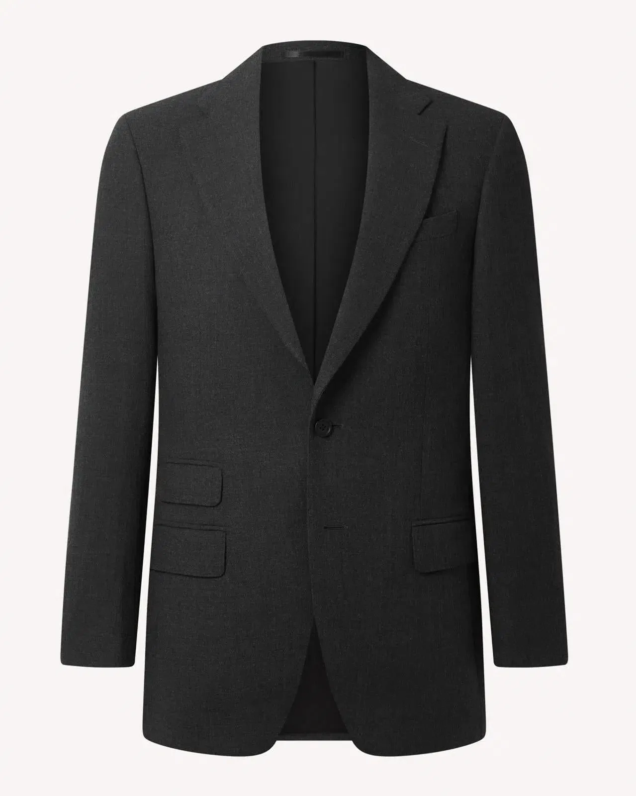 SB2 Worsted Wool Mix Travel Suit Charcoal Grey