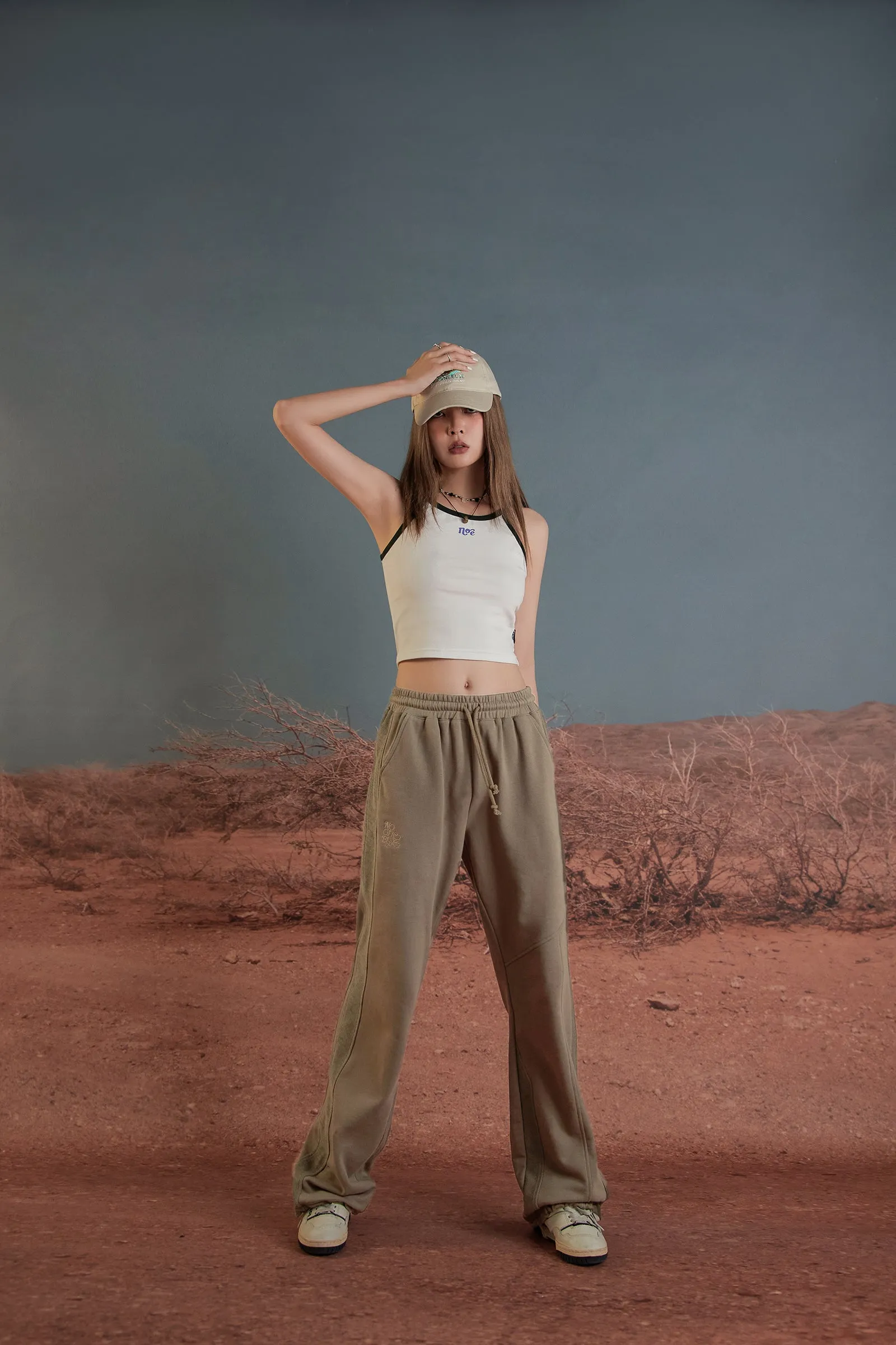 Simple Khaki Jogger Pants