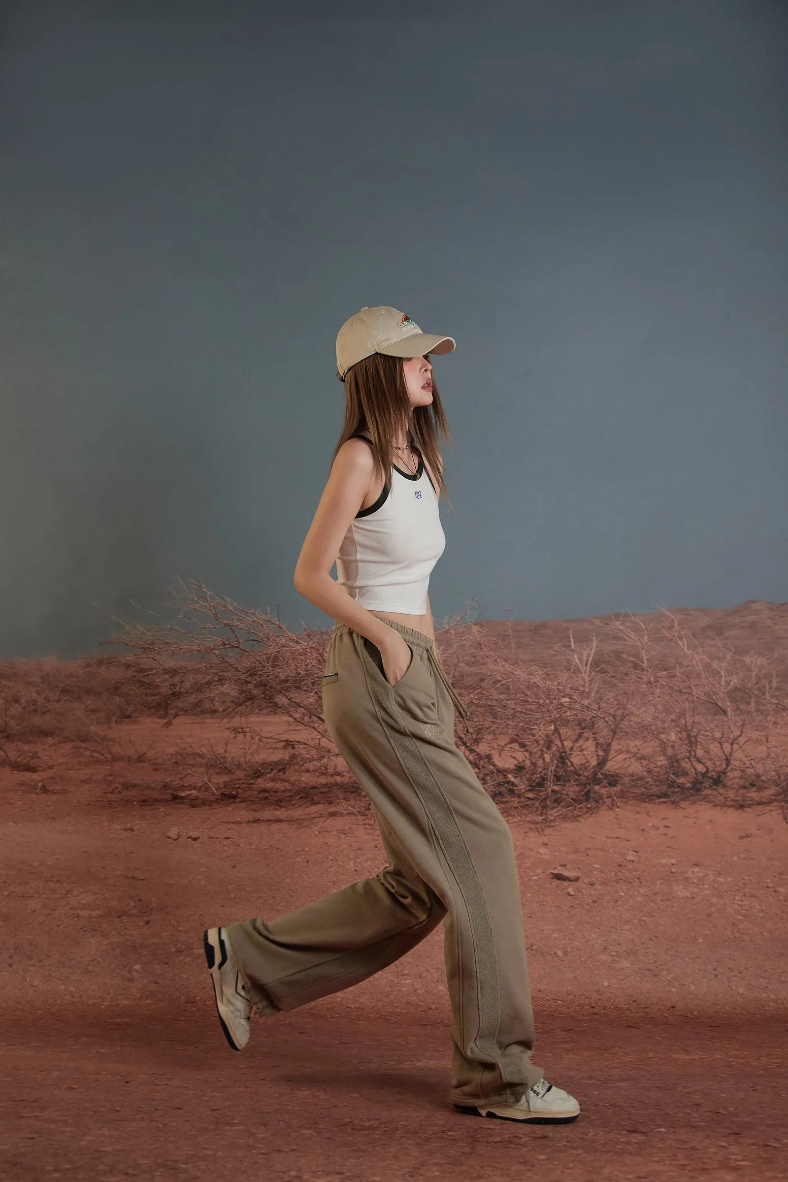 Simple Khaki Jogger Pants
