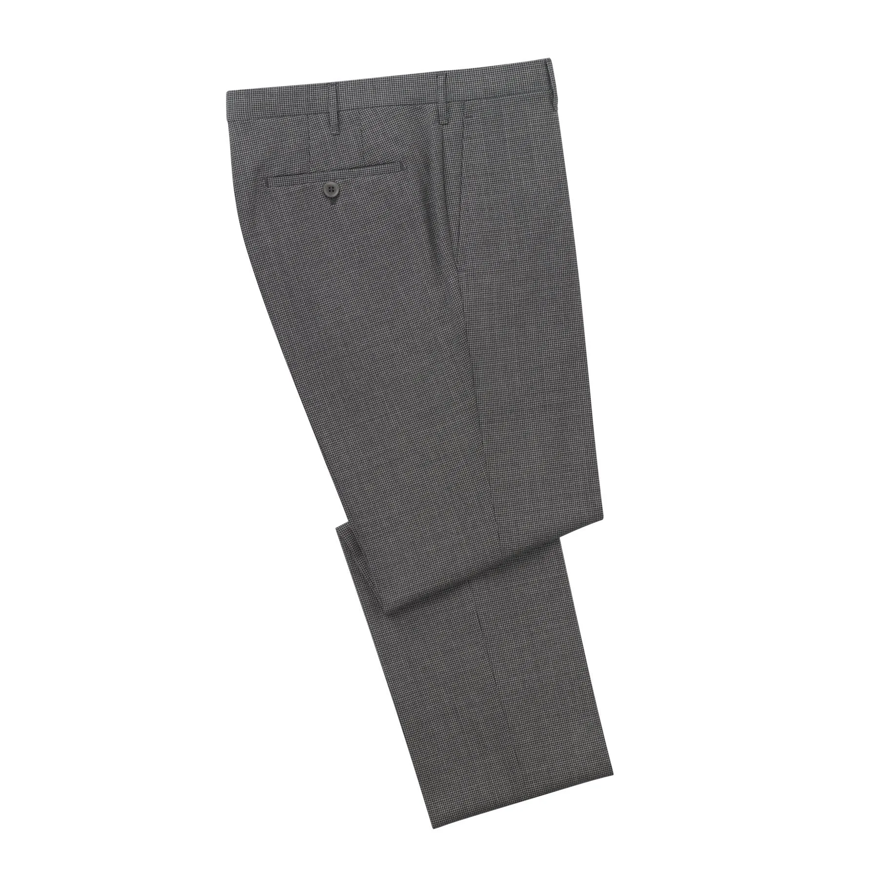 Slim-Fit Puppytooth Classic Virgin Wool Trousers in Grey
