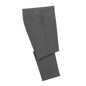 Slim-Fit Puppytooth Classic Virgin Wool Trousers in Grey