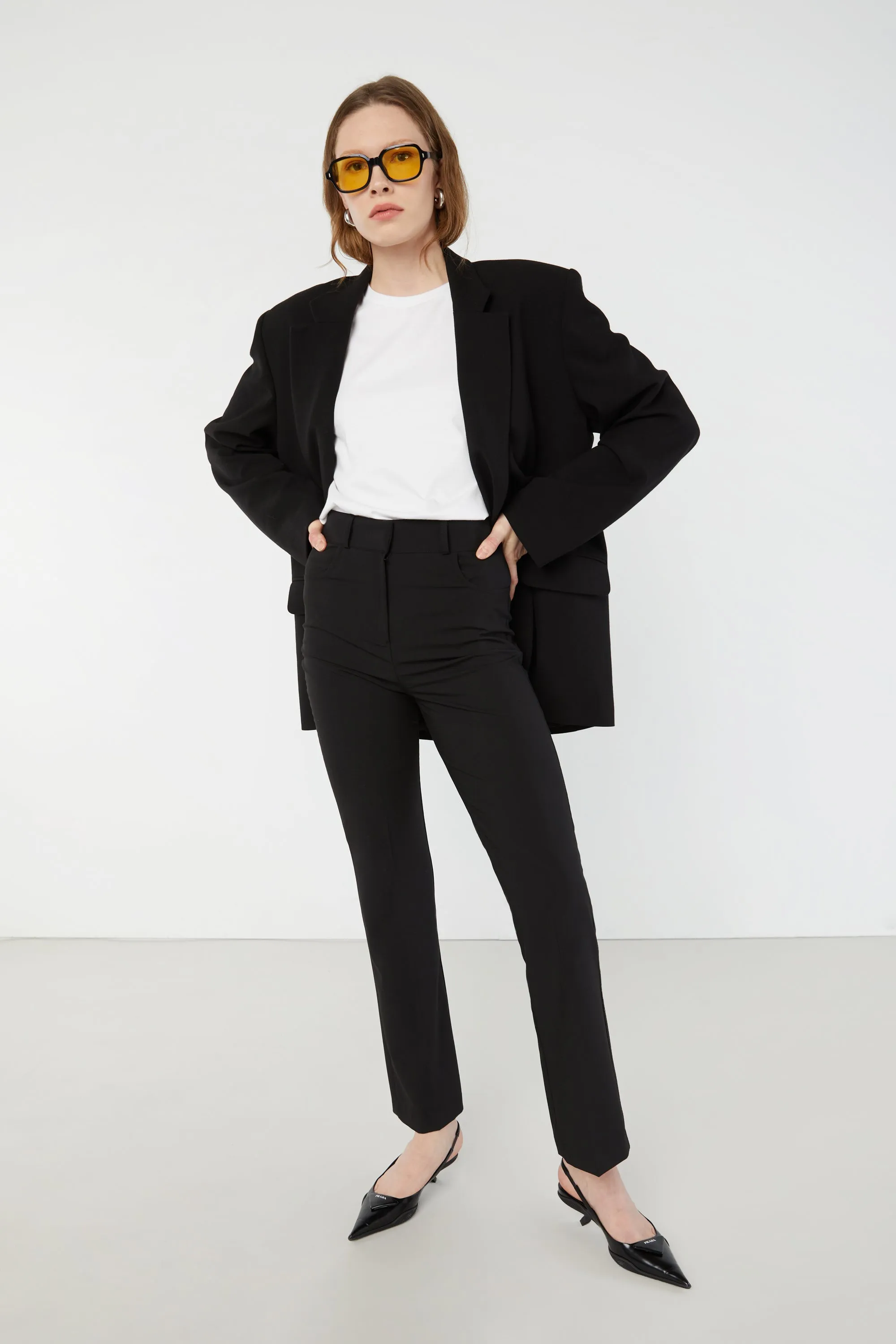 SPLIT BACK HEM TROUSER