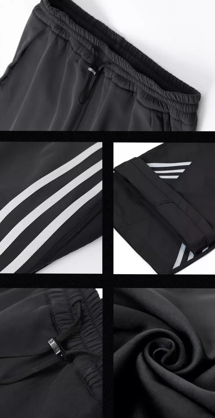 Sports Striped Paratrooper Pants