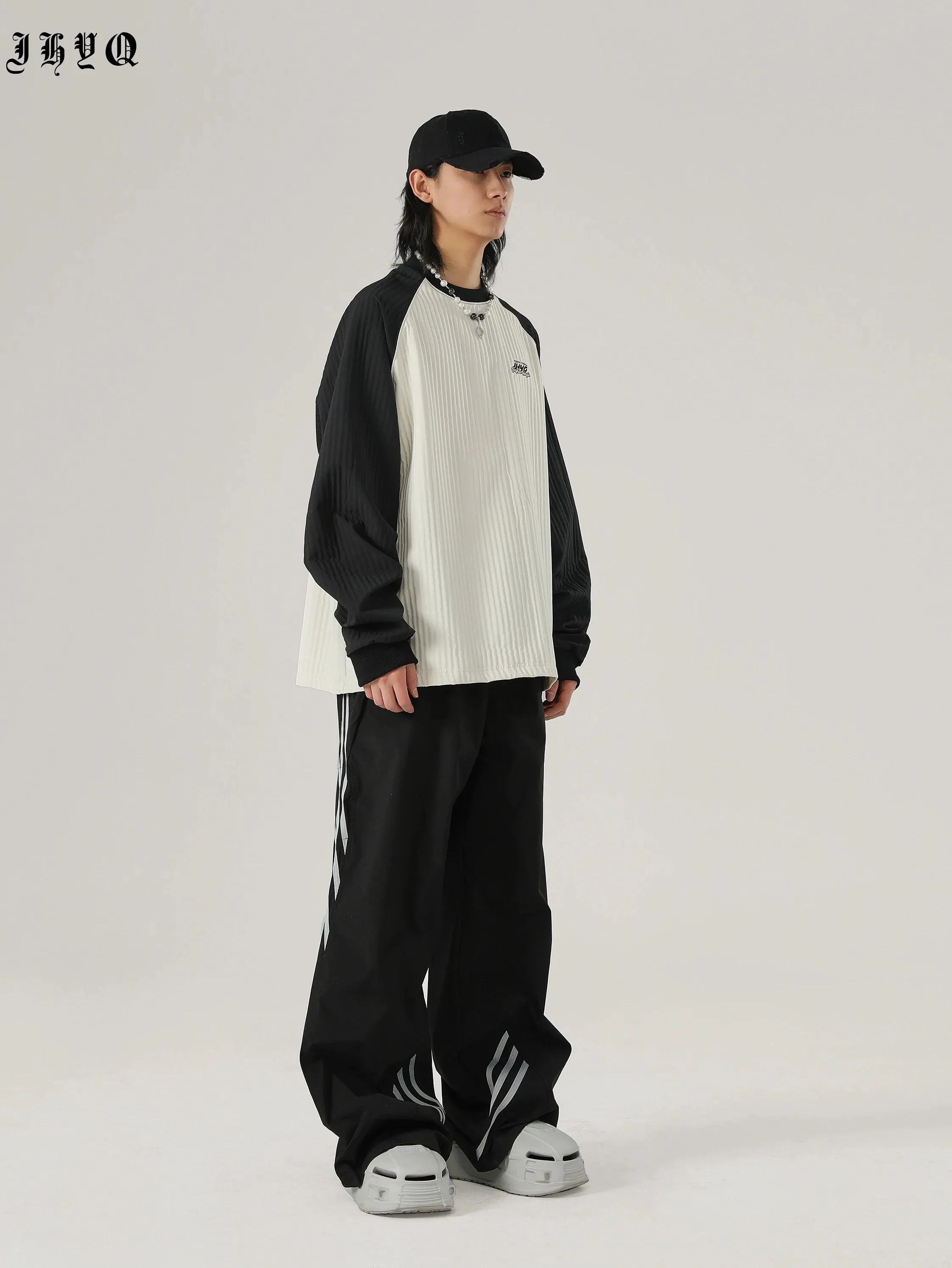 Sports Striped Paratrooper Pants