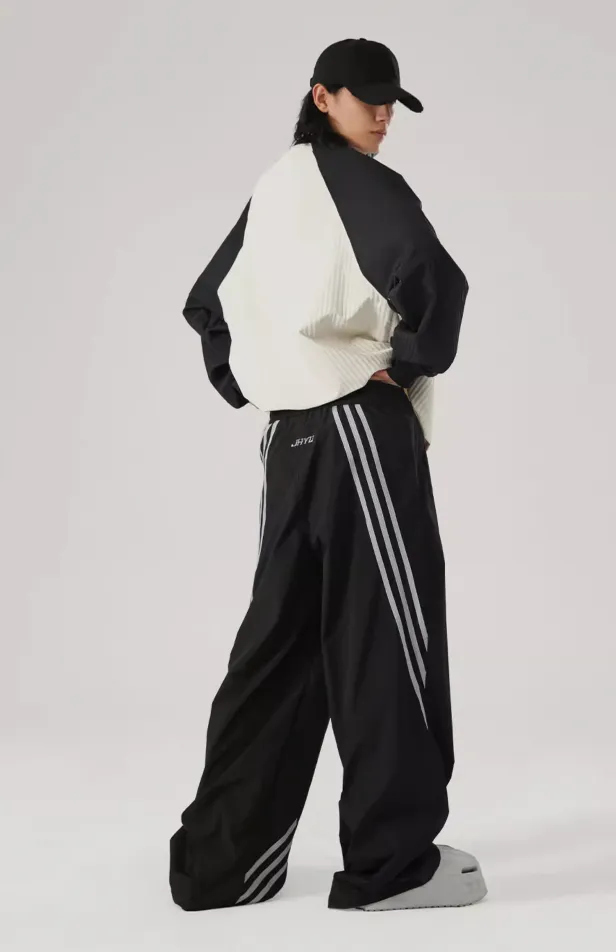 Sports Striped Paratrooper Pants