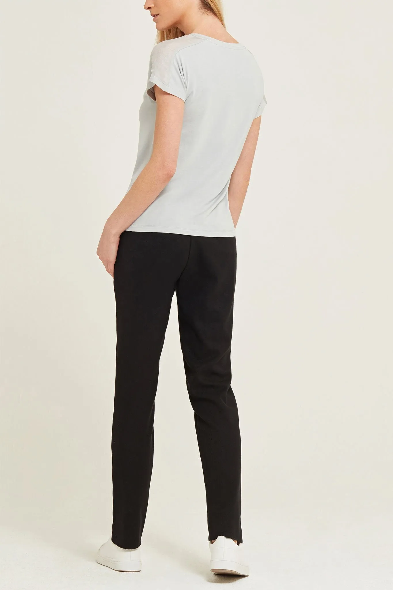 Straight-Leg Crepe Maddison Trouser